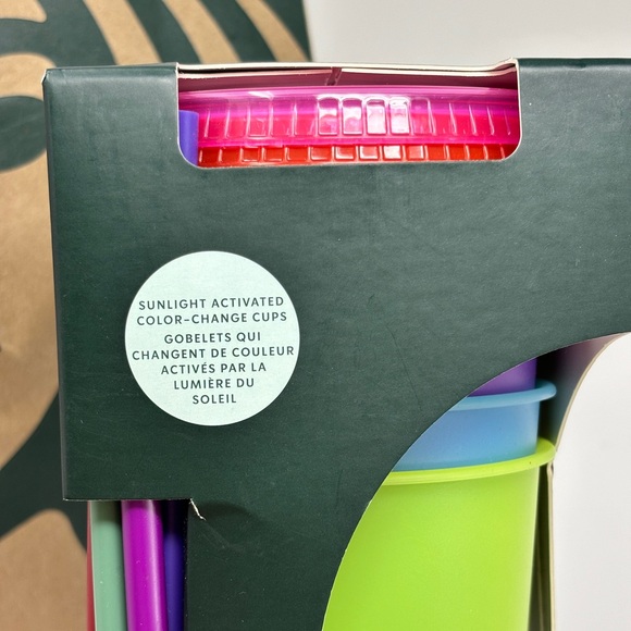 NWT STARBUCKS 2022 Color Changing Cold Cups UV Activated - Picture 4 of 5